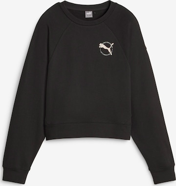 PUMA Athletic Sweatshirt 'BETTER SPORTSWEAR' in Black: front