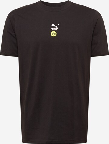 T-Shirt fonctionnel 'Borussia Dortmund BVB' PUMA en noir : devant