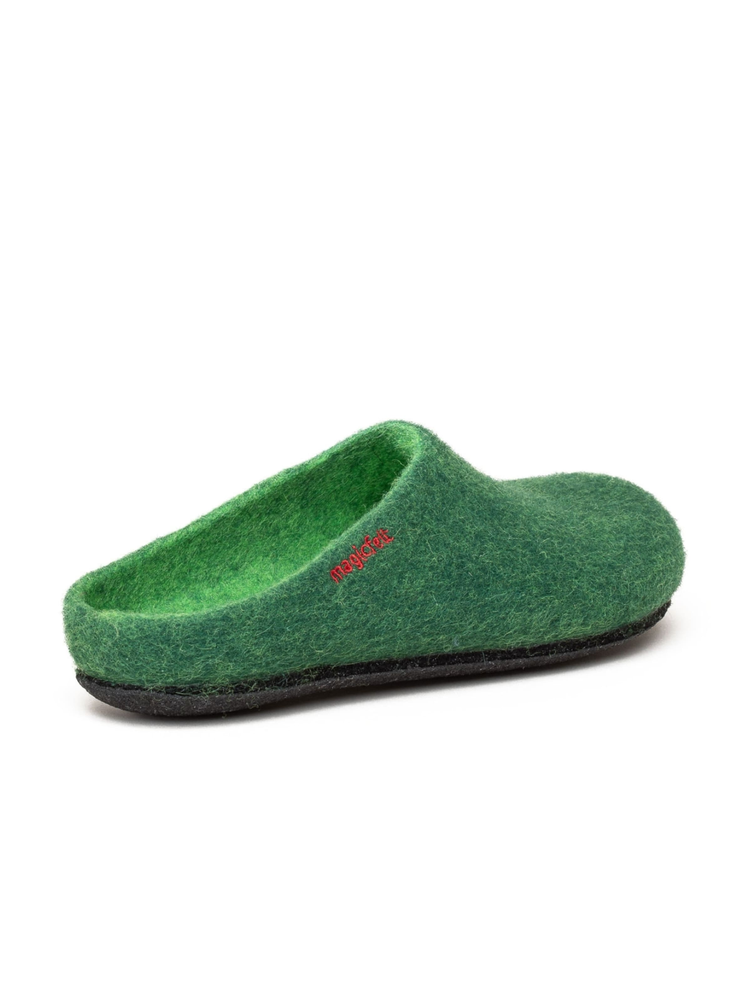 MagicFelt Slippers 'Filzpantoffel Magicfelt 709' in Green