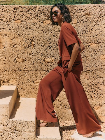 Friends Like These Wide Leg Hose in Braun