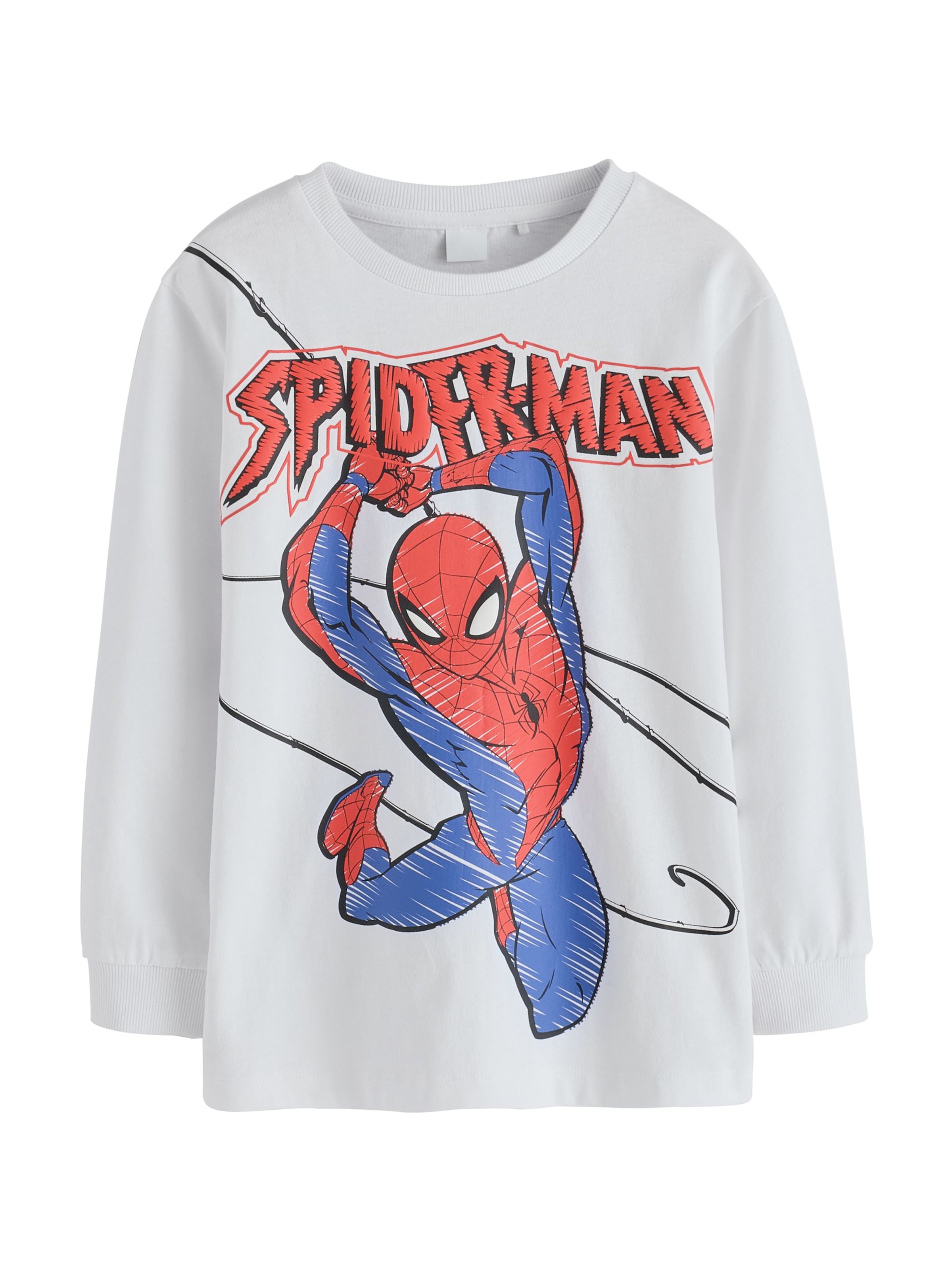 Next Shirt 'Spider-Man' in 104 in de kleur Blauw / Rood / Zwart / Wit, Productweergave
