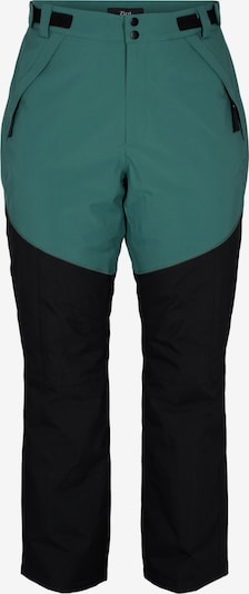 Zizzi Outdoorové kalhoty - petrolejová / černá, Produkt