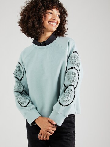 OBJECT Sweatshirt 'OBJDorina' in Green: front