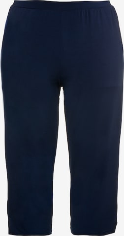 Coupe slim Pantalon Ulla Popken en bleu : devant