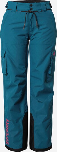 Superdry Snow Sportske hlače 'ULTIMATE RESCUE' u tirkiz / roza / crna, Pregled proizvoda