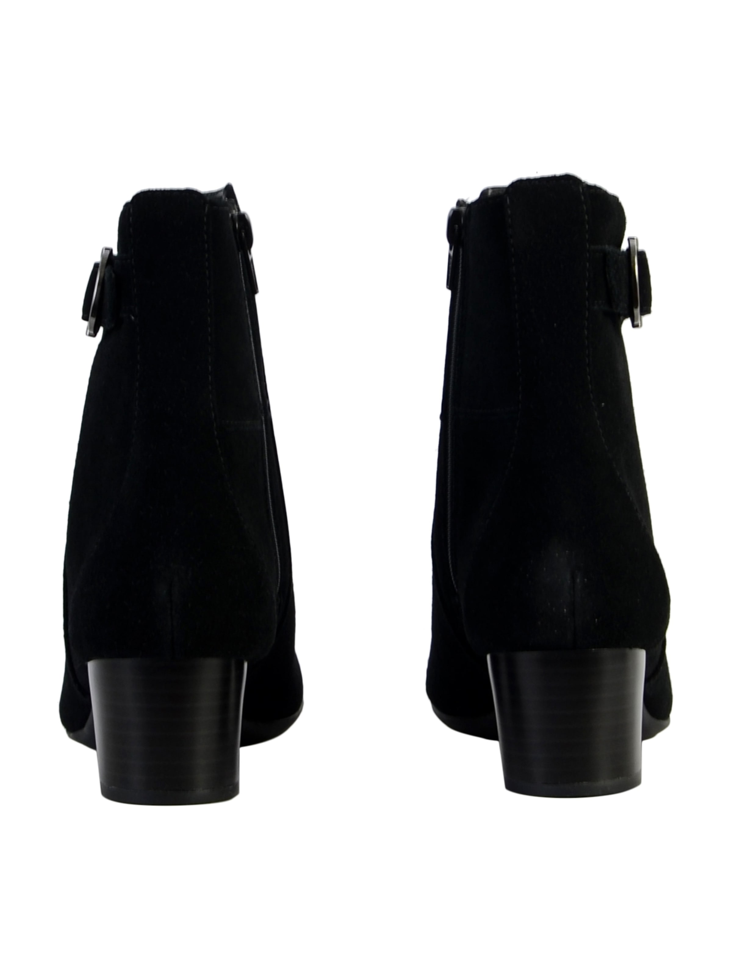 CLARKS - Botas de tobillo 'Stiefelette mit Lederabsätzen Linnae Up' en negro