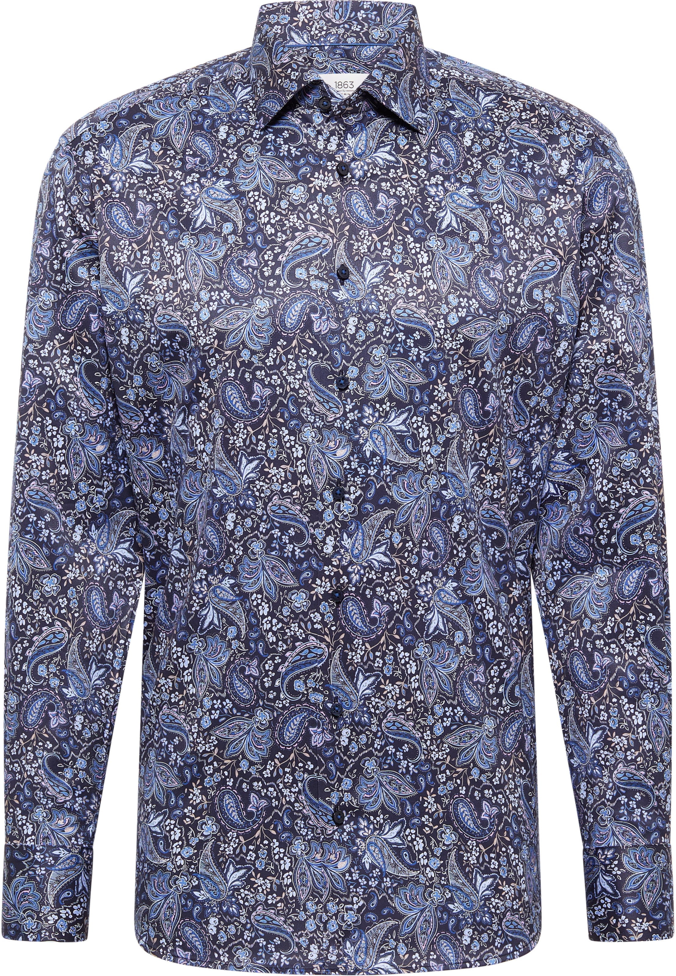 ETERNA Regular fit Business shirt in Blue: front