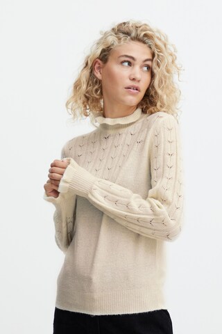 b.young Strickpullover in Beige: predná strana