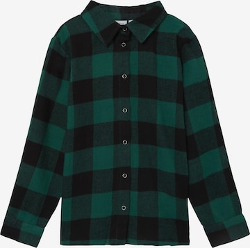 NAME IT - Regular Fit Camisa 'Oskar' em verde: frente