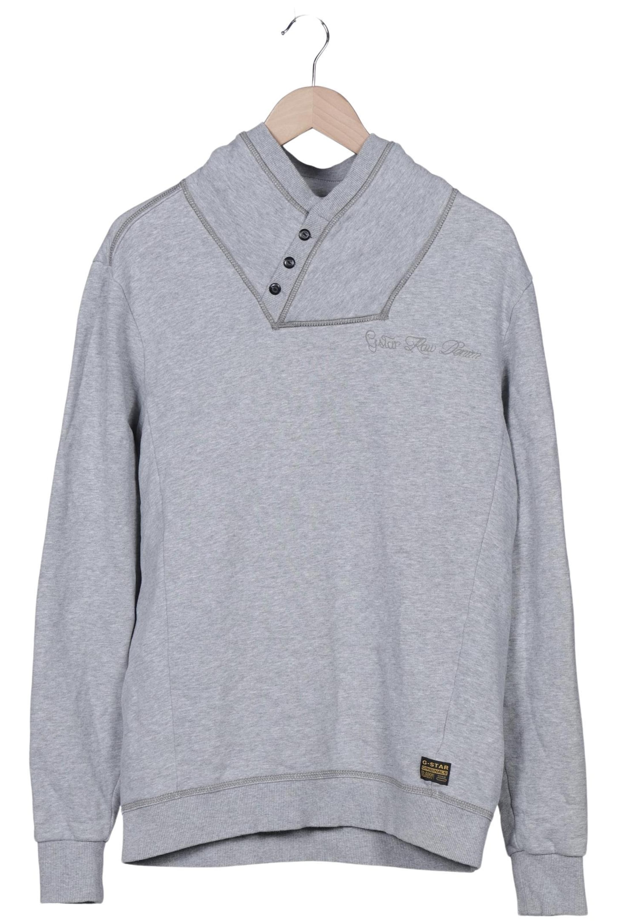 G-STAR Sweatshirt & Zip-Up Hoodie in L in Grey: front