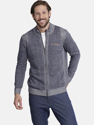 Jan Vanderstorm Knit Cardigan ' Ingraban ' in Blue: front