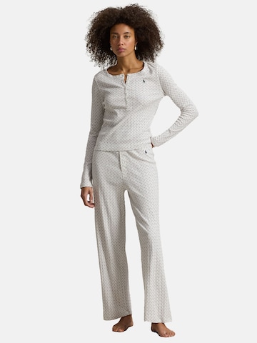 Polo Ralph Lauren Pajama ' Polo Pointelle ' in Blue: front