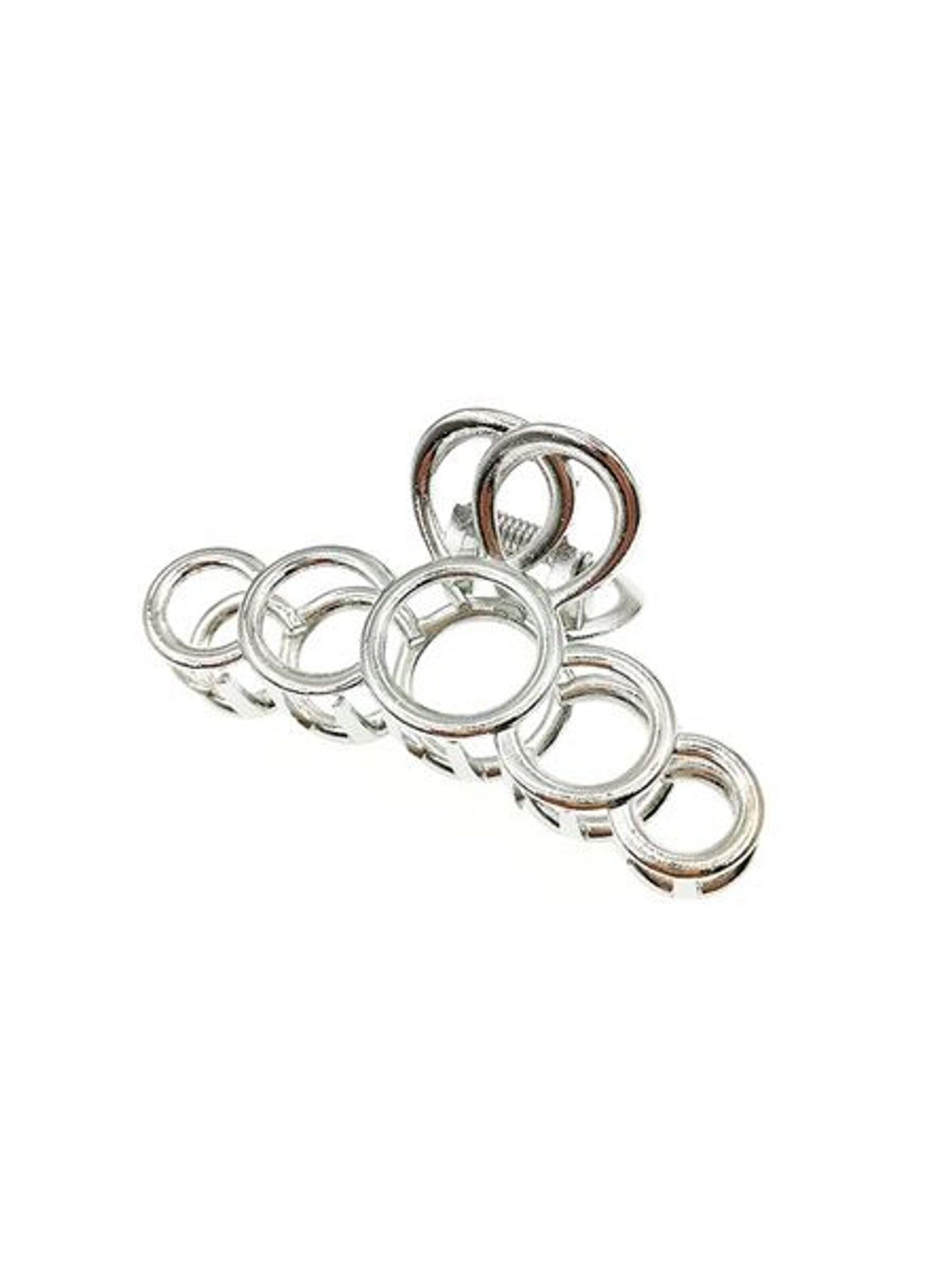 soho Hair accesoires Hair jewelry 'SOHO Metal Hair Clip - Silver' in Silver: front