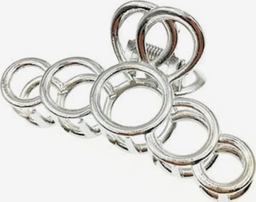 Ornement pour cheveux 'SOHO Metal Hair Clip - Silver' soho Hair accesoires en argent : devant