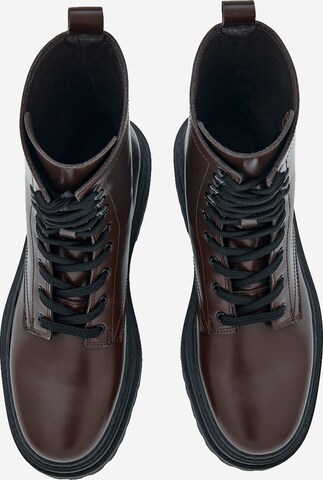 EDITED Lace-Up Ankle Boots 'Udale' in Brown