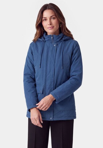 Veste mi-saison Usha en bleu : devant