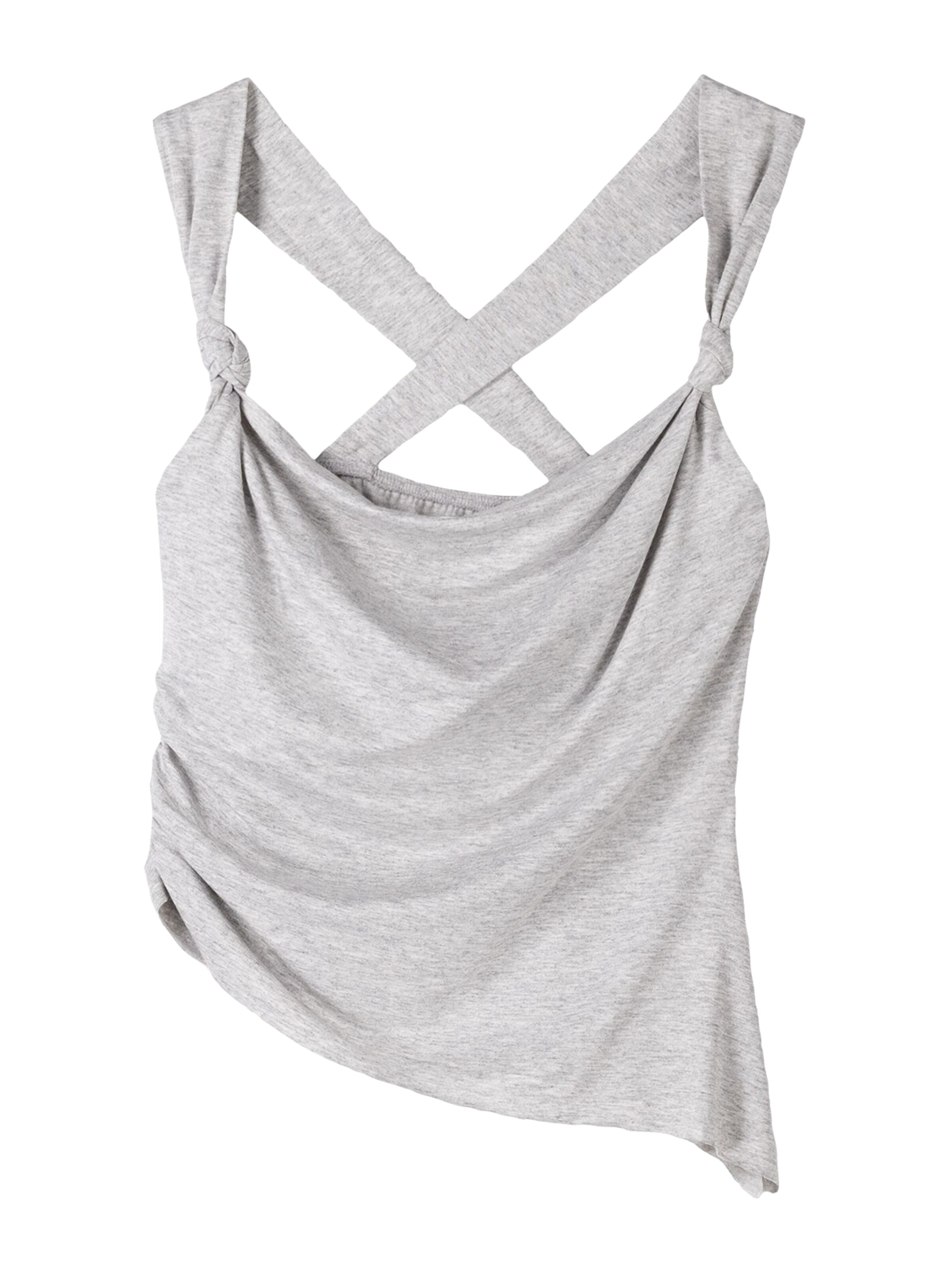 Bershka Top - szürke: elől