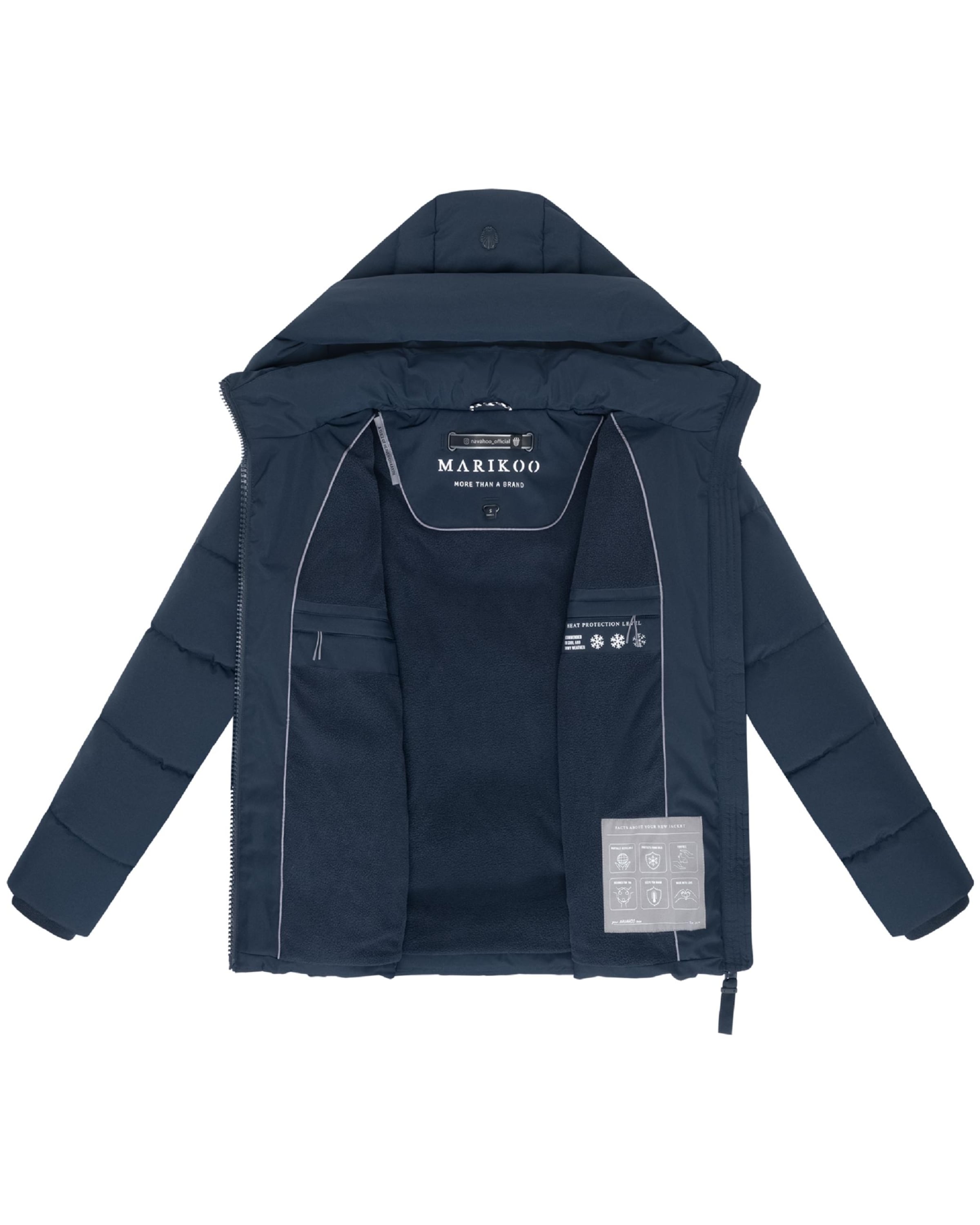 Veste d’hiver 'Kuschelnasee 16' MARIKOO en bleu