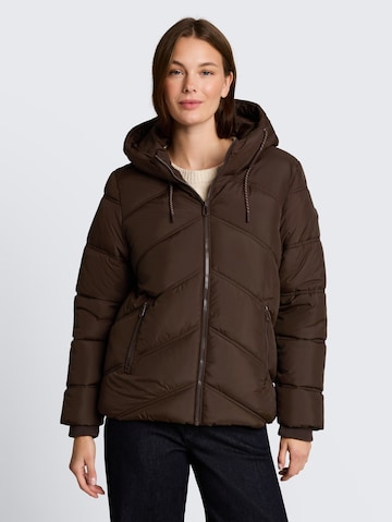 TOM TAILOR Winter Jacket in Brown: front