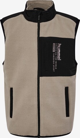 Hummel Sportbodywarmer 'DANTE' in Beige: voorkant