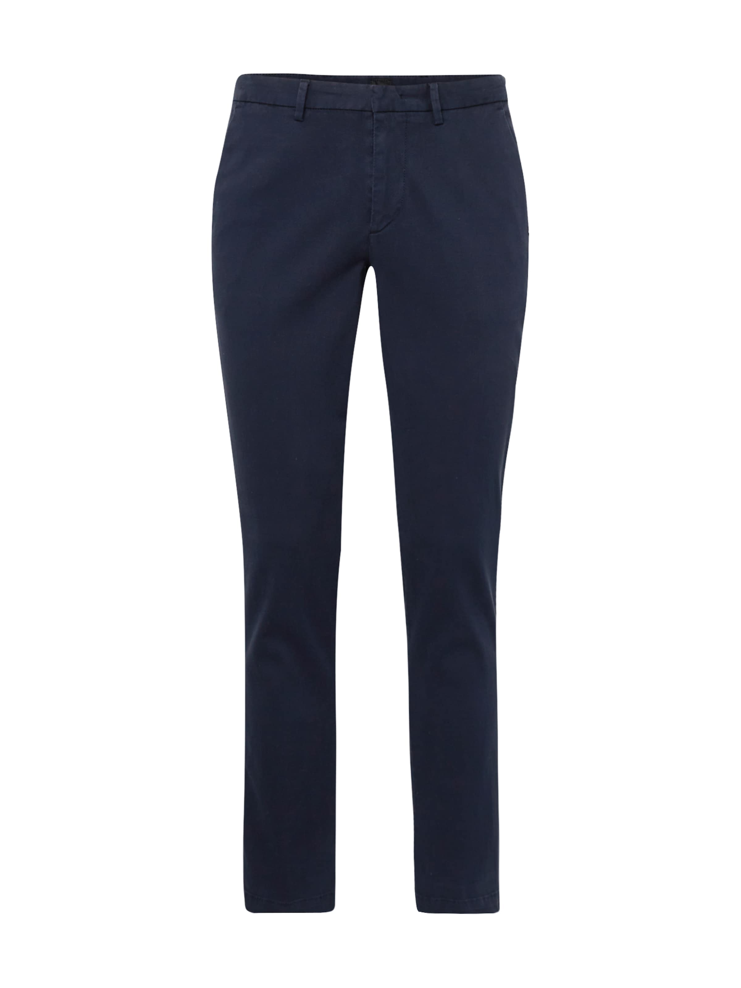 BOSS Slimfit Lærredsbukser 'Kaito' i blå: forside