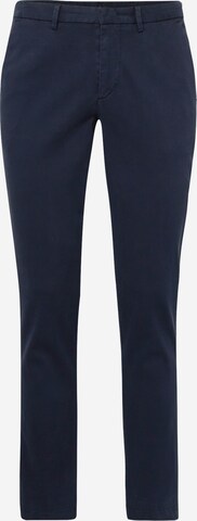 Coupe slim Pantalon chino 'Kaito' BOSS en bleu : devant