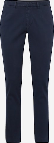 BOSS Black Slimfit Chino 'Kaito' in Blauw: voorkant