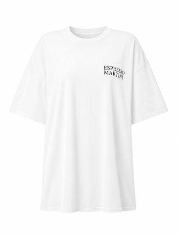 Worldclassca Oversized Shirt 'Espresso Martini' in White