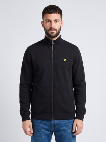 Lyle & Scott Bluza rozpinana w kolorze czarny: przód