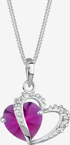 ELLI Necklace 'Herz' in Purple: front