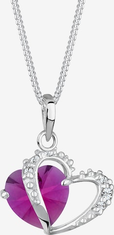 ELLI Necklace 'Herz' in Purple: front