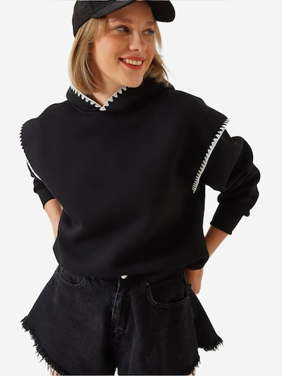 Bianco Lucci Sweatshirt in L in schwarz / weiß, Produktansicht