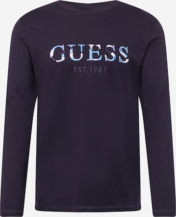 GUESS Shirt 'SORIN' in Blauw: voorkant