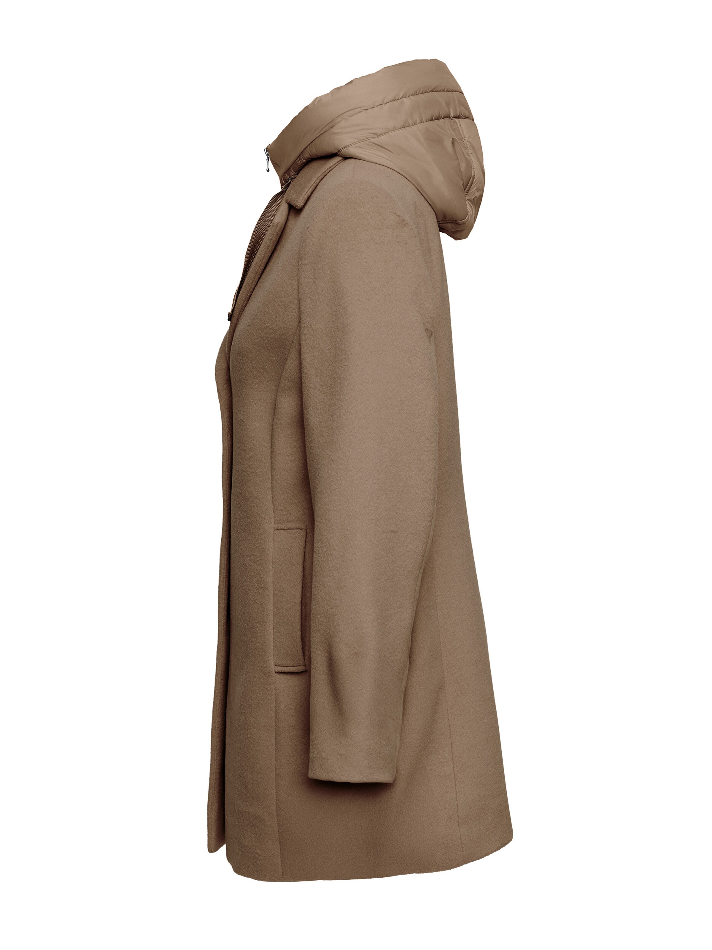 MANISA Between-Season Jacket 'Wolljacke' in Brown