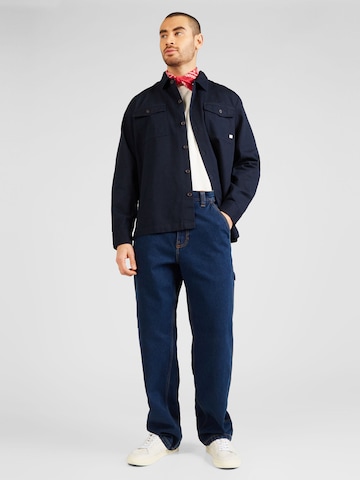 FARAH - Ajuste regular Camisa 'PETERS' en azul