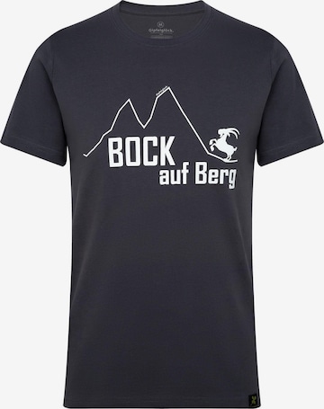 Gipfelglück T-Shirt 'Jan' in Grau: predná strana