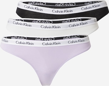 Calvin Klein Underwear Thong in Purple: front