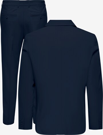 Only & Sons Slim fit Suit 'Eve' in Blue
