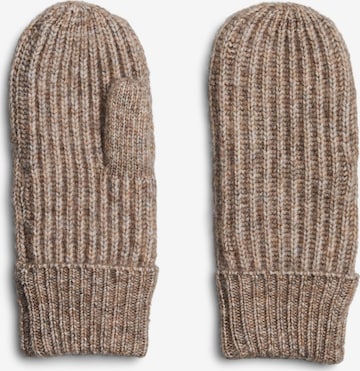 PIECES Wanten 'PCMILLA' in Bruin: voorkant