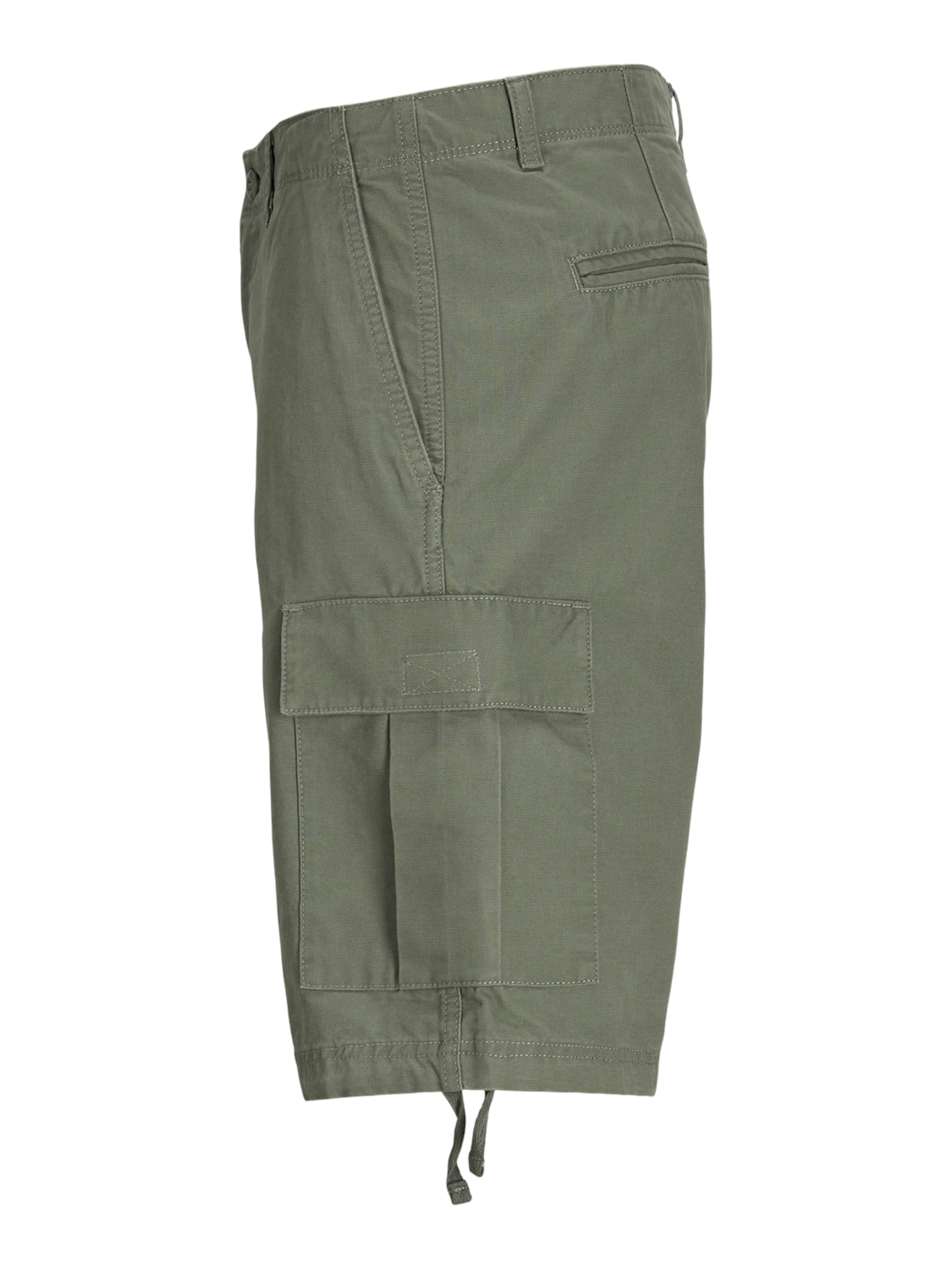 JACK & JONES Loosefit Cargobyxa 'JPSTCOLE BARKLEY' i grön