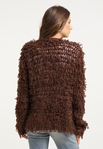 IZIA Knit Cardigan in Brown