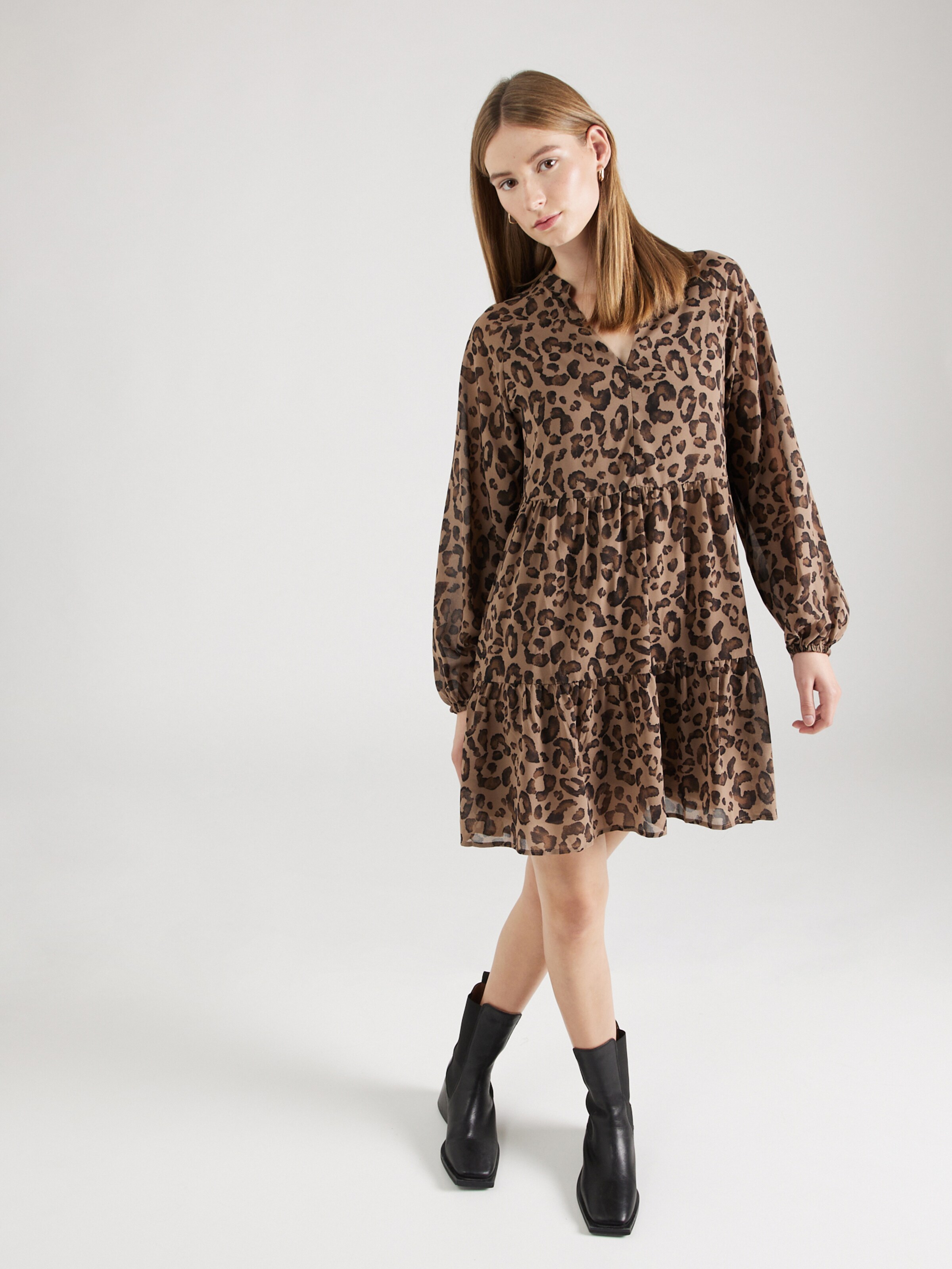 Object jurk bruin best sale