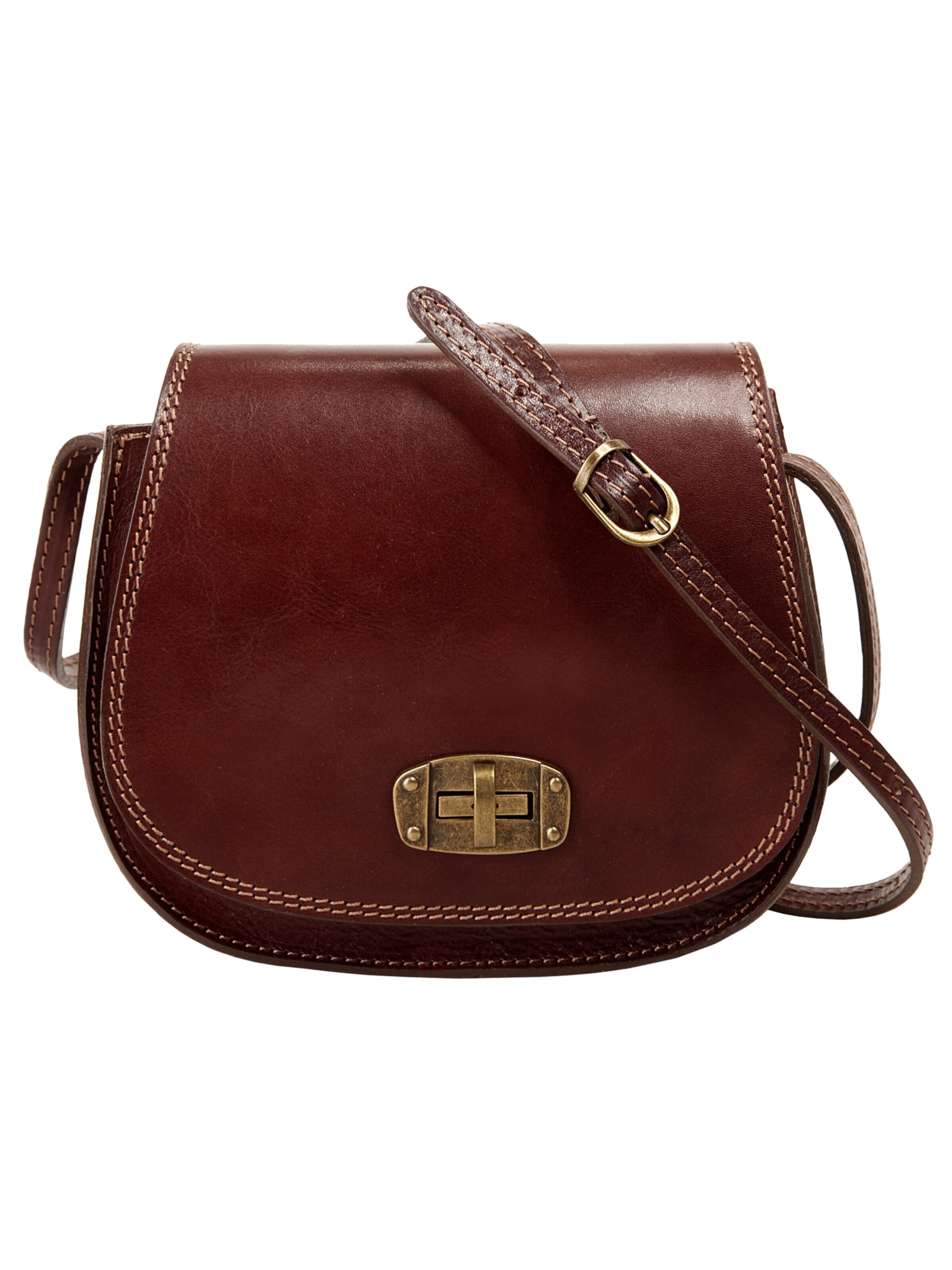 piké Crossbody Bag in Brown: front