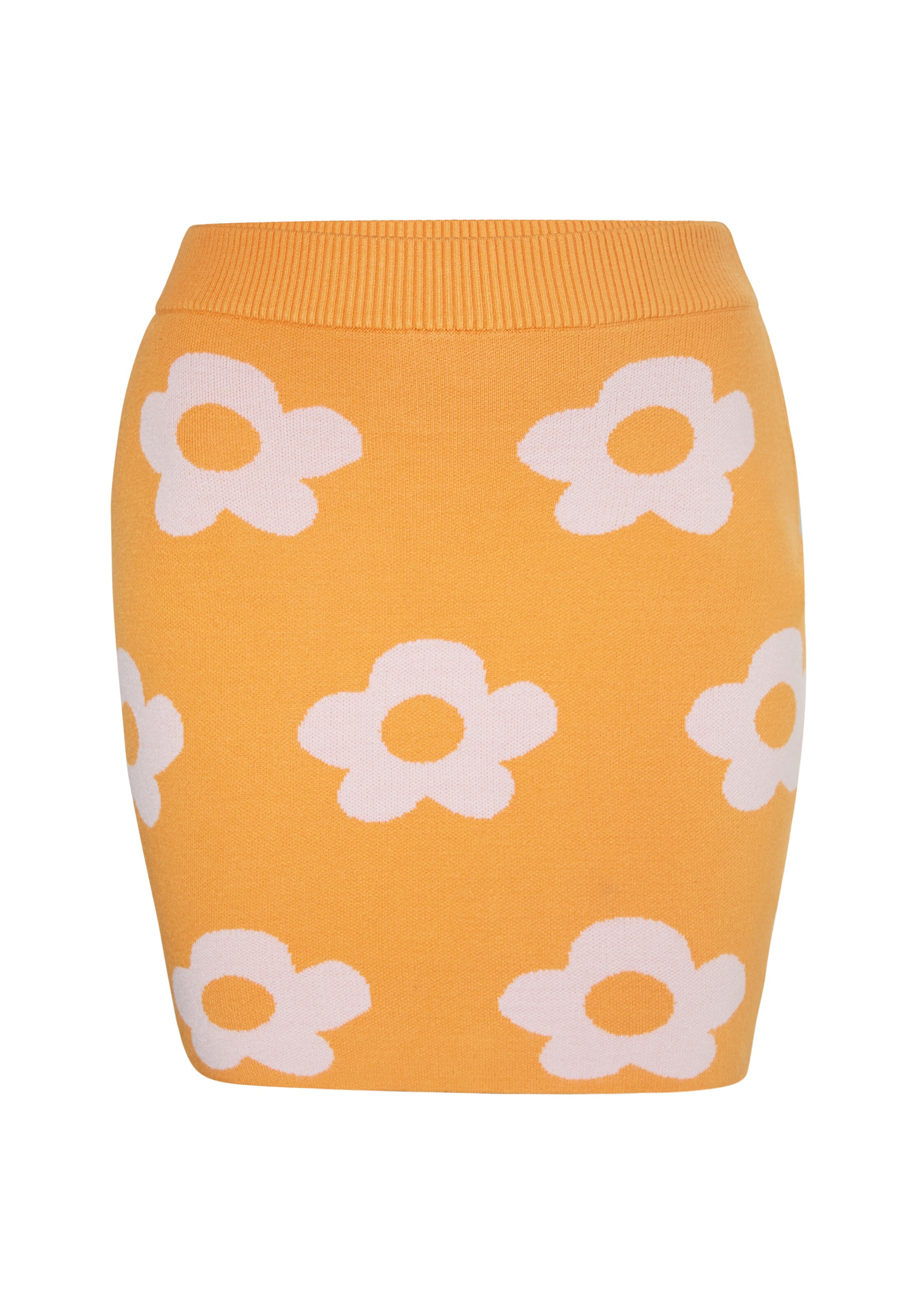 oranžs swirly Svārki: no priekšpuses