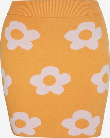 swirly - Falda en naranja: frente