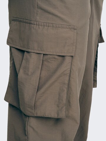 Wide Leg Pantalon cargo JDY en marron