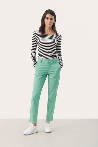 Part Two Slim fit Pants 'Soffys' in Green