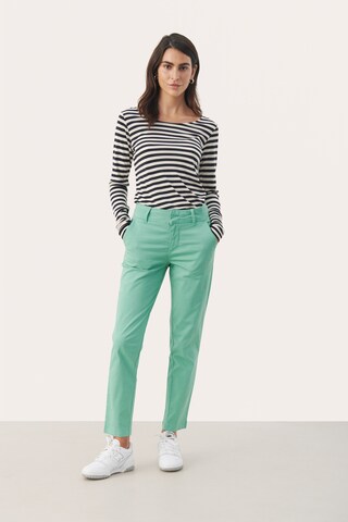 Coupe slim Pantalon 'Soffys' Part Two en vert