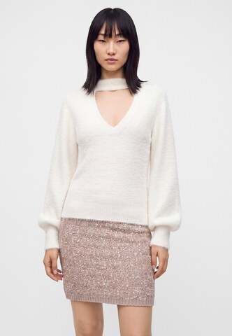 GUESS - Jersey 'JAYCEE' en blanco: frente