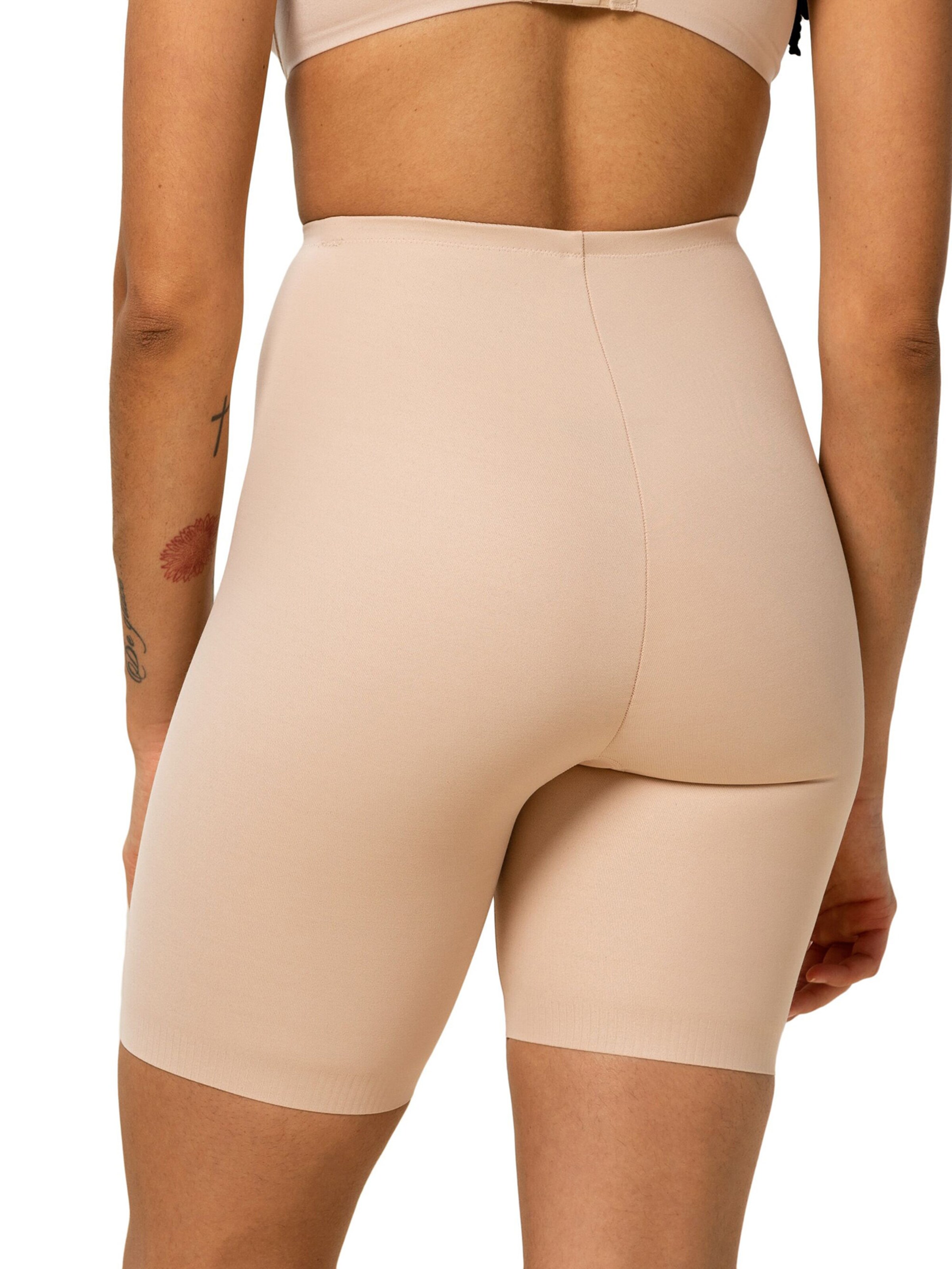 TRIUMPH - Cueca modeladora ' Becca Extra High+Cotton ' em bege